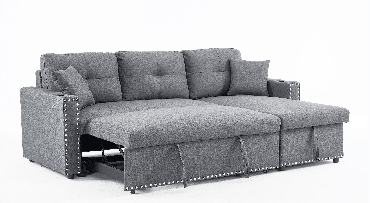 Gray Sectional Sofa With Pull Out Sleeper