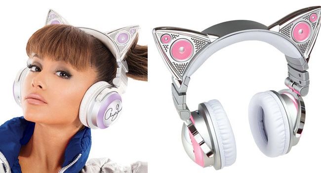 Limited Edition Ariana Grande Wireless Bluetooth Cat Ear Headphones