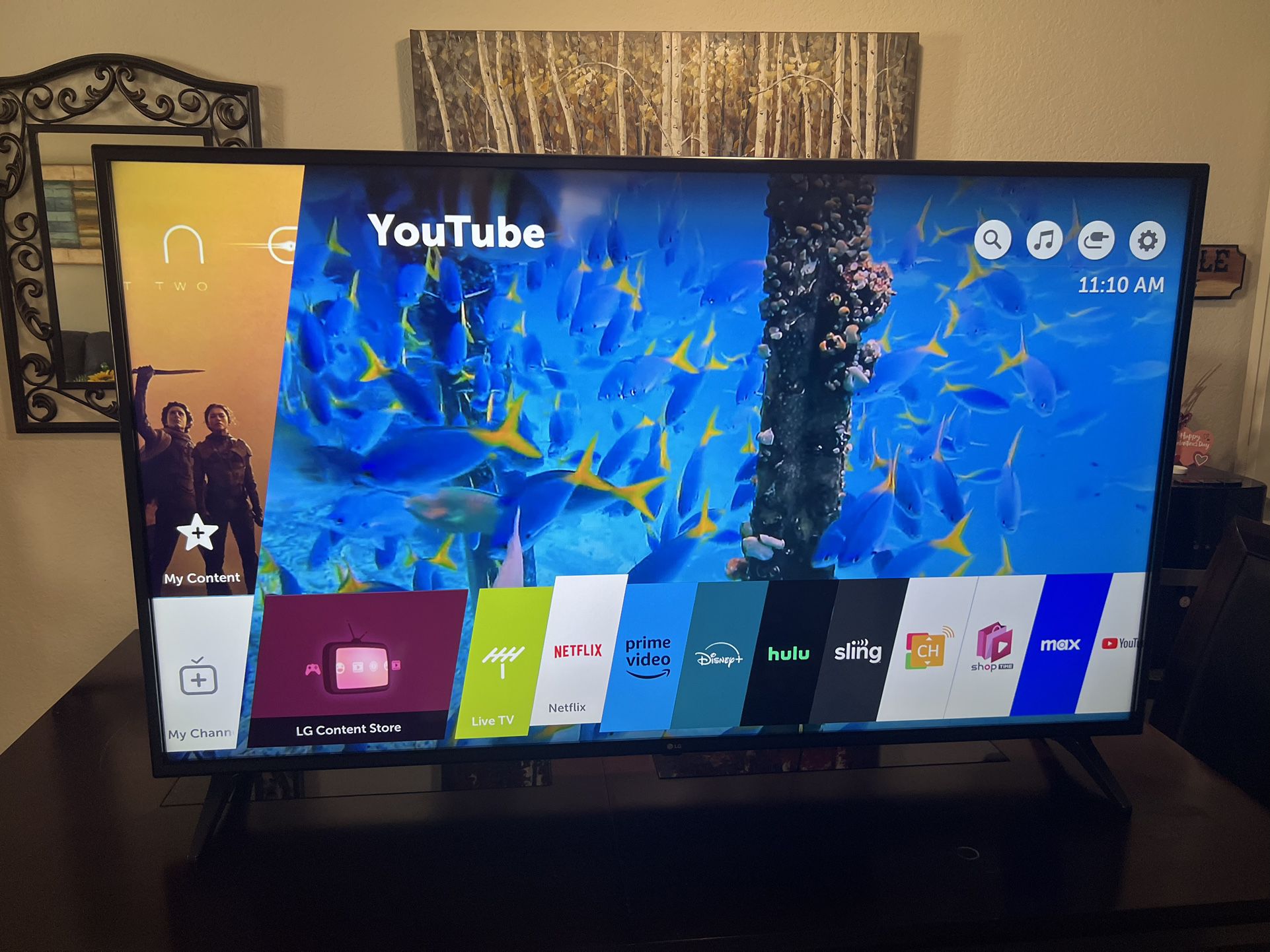 LG 60 Inch 4K Ultra HD Smart Tv With Remote And Power Cable