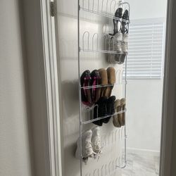 Over the Door Shoe Rack (Used), Holds 18 Pairs