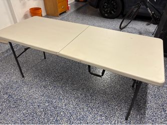 6 foot folding table.