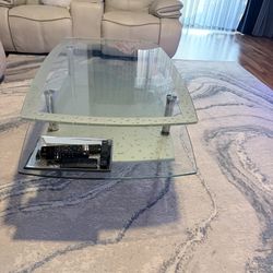 Double Glass, Modern Coffee Table