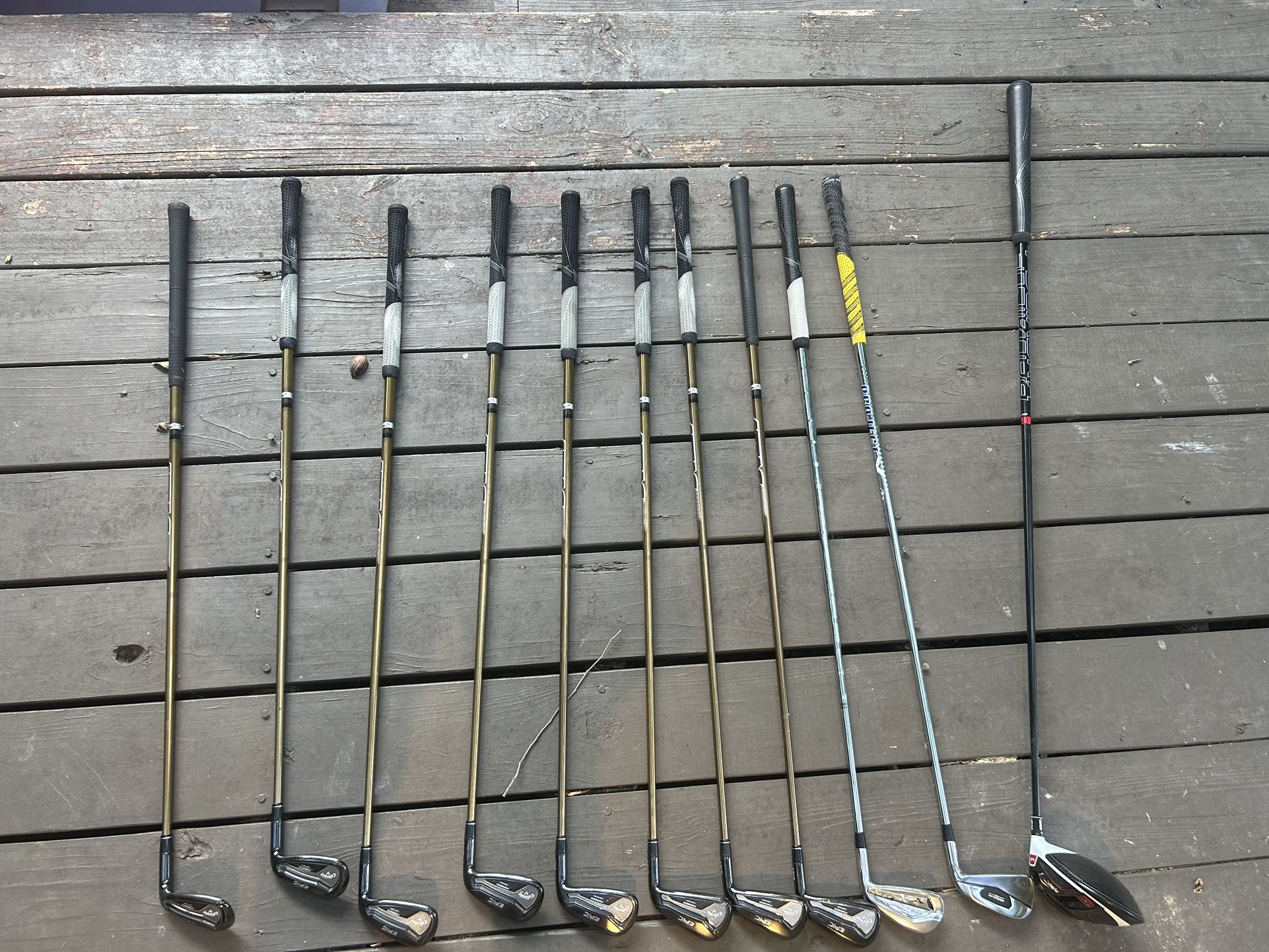READ BELOW! Callaway Epic Star S - 5. Mizuno Jpx 5iron. Callaway Rogue 4i Taylor made M1 Driver