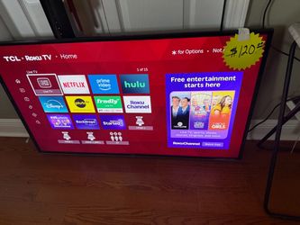 TCL Roku Smart TV Flat Screen 50”