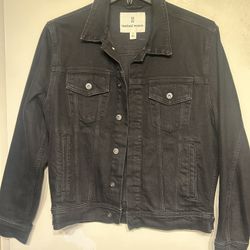 Mutual Weave Black Denim Trucker Jacket
