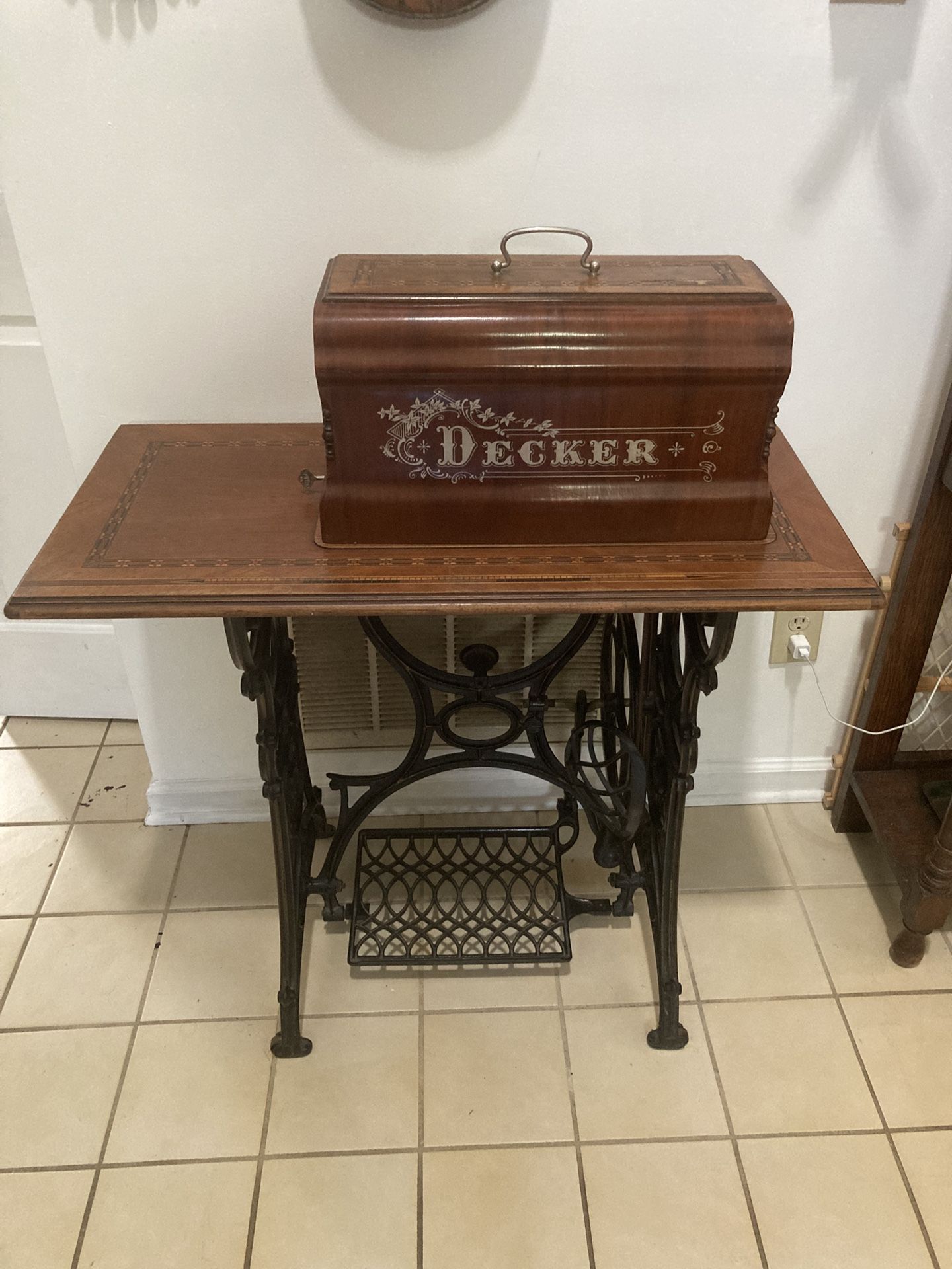Vintage Decker Sewing Machine