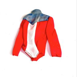Red, White & Blue Leotard from Vintage 1974 Mattel “Gold Medal Skater Barbie #7262”