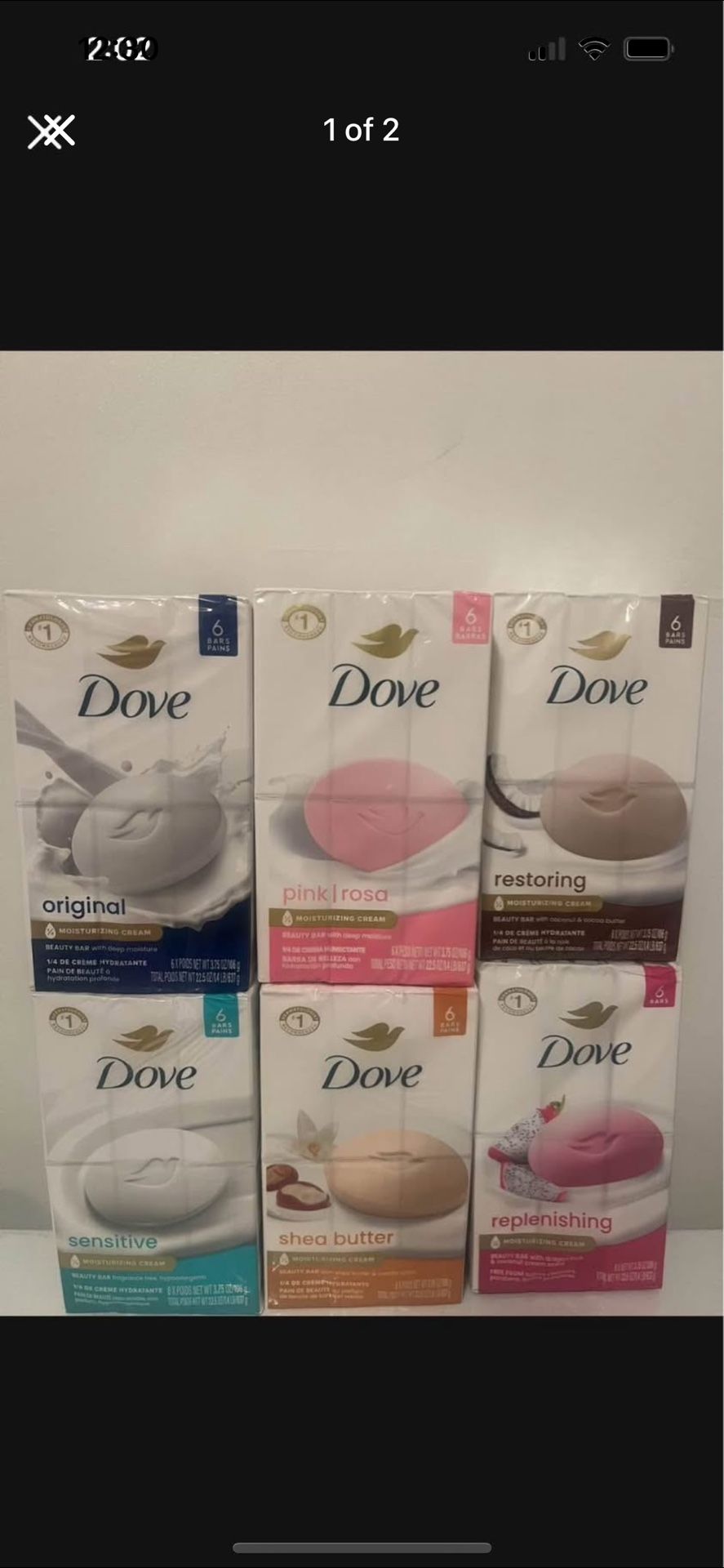 Dove Bar Soap 6 Count $7 Each