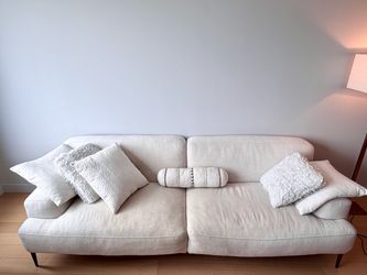 Article 91" White Couch