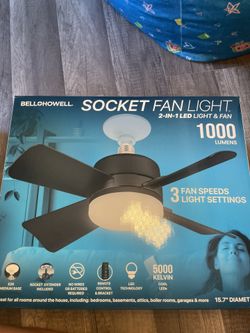 Socket Fan light