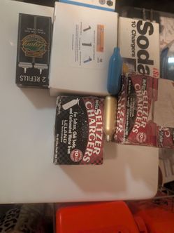 New - Lot of 52x Soda Chargers & 2 Refills of Cork Pops Legacy Wine Openers
