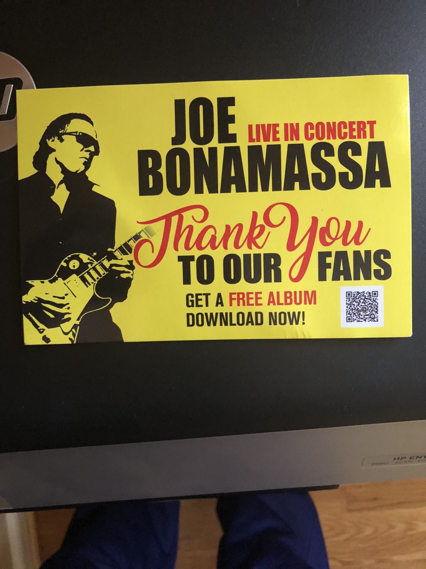 2 tickets to Joe Bonomassa concert MGM Harbor 9 November