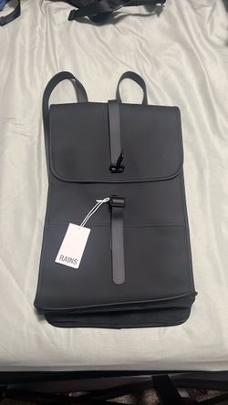 Rains Black Waterproof Backpack