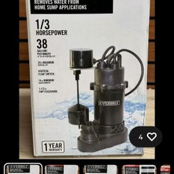 submersible 1/3 hp pump with switch 