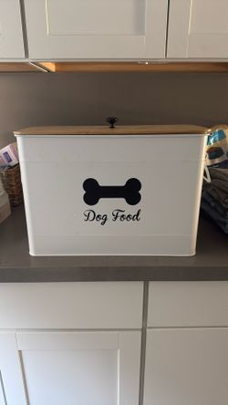 Farmhouse Dog food storage 