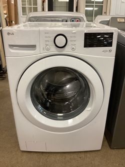 LG 5.0 cu.ft. High Efficiency Stackable Front Load Washer in White