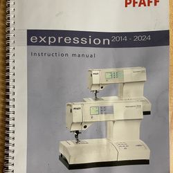 PFAFF Expression 2024 Instruction Manual: Full Color & Protective Covers!