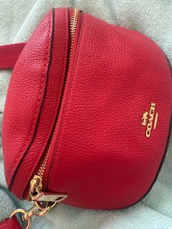 Coach leather belt/crossbody bag
