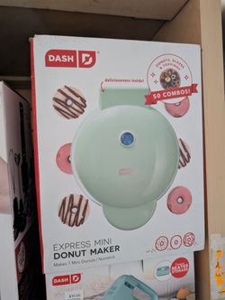 Dash Express Mini Donut Maker Nonstick Kitchen Appliance 7 Mini Donuts Electric