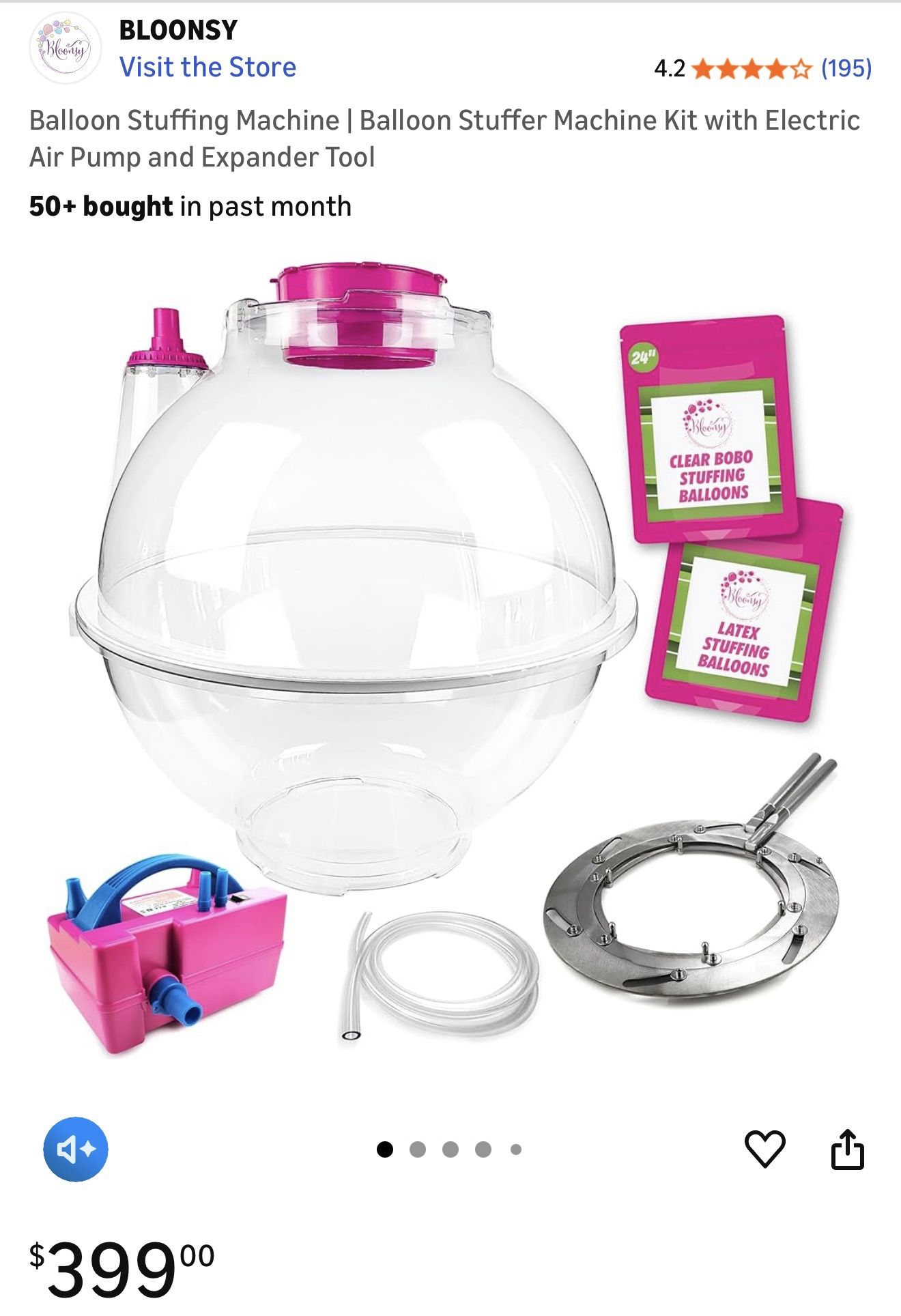 Balloon Stuffer Machine