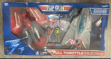 Top Gun Full Throttle Dual Jet Fighter 3.75" Action Figure Playset Walmart (Damaged Box)