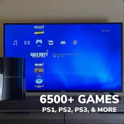PS3 w/ 1TB Game Library | Retro Classics + PS1, PS2, PS3