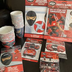 NEW Ninja Birthday Supplies 