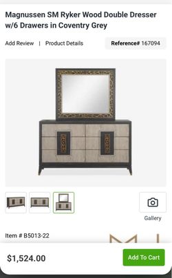 Magnussen Home "Ryker" 4-Piece Bedroom Set – Coventry Grey Finish