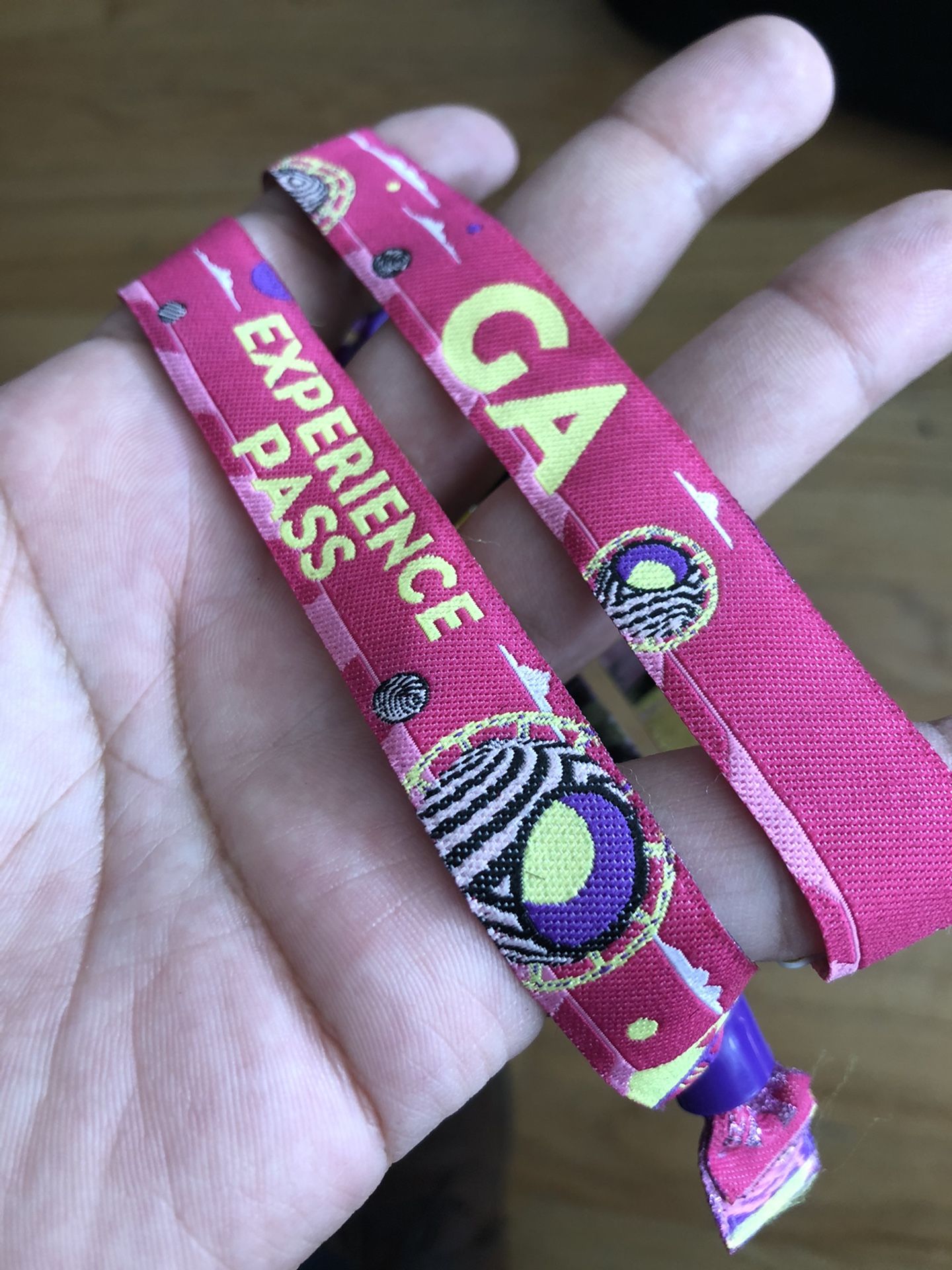 2019 EDC Orlando GA wristbands