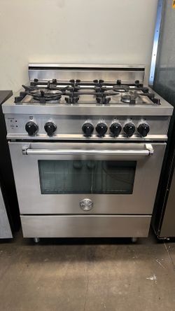 BERTAZZONI 30”WIDE GAS RANGE STOVE STAINLESS STEEL