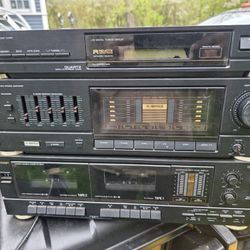 Sharp SC-6800 (BK) Stereo Synthesizer Tuner Dual Cassette AM/FM Receiver 