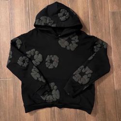 Denim Tears Black Monochrome Hoodie