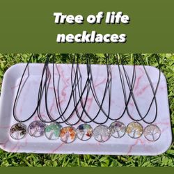 Tree Of Life Necklace Crystal Quartz