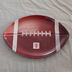 New Football Platter Plate Serving Dish Charcuterie Board Bowl