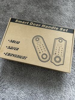 Harfo Fingerprint Door Lock with 2 Lever Handles, Smart Door Lock, Keyless Entry Door Lock, Door Locks with Keypads, Front Door Lock Set, Keypad Door