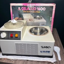 Simac IL Gelataio The IceCream Man Maker Gelato Ice Cream 1600 WOW WORKS GOOD