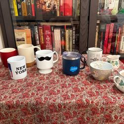 Assorted Coffee Mugs and Travel Tumblers