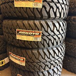 35x12.50r18 Arroyo  MT tires en excelentes condiciones de vida las 4