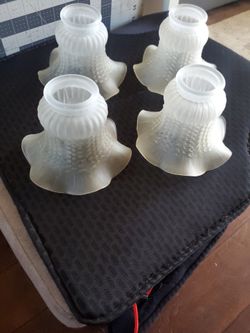 Glass Lampshade Vintage (4 Pzs)