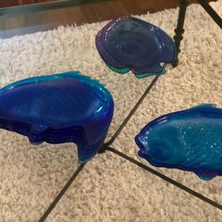 Beautiful Plastic Summer Fish Plates
