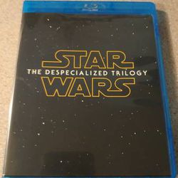 rare star wars despecialized trilogy blu-ray-never used