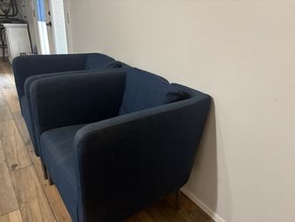 Two chairs blue