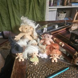 Antique vintage trolls.