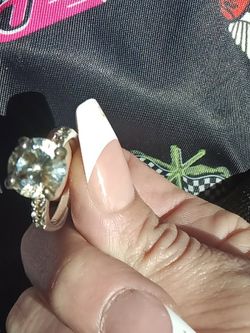 1.5 Karat Moissnnett Diamond Engagement Ring 