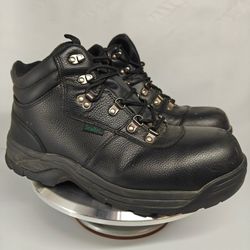 Size 12 US Men's leather black Propet Shield  Walker composite toe boots waterproof