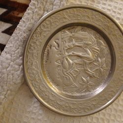 Hand Hammered Tunisian Camel Tin Decorative Plate