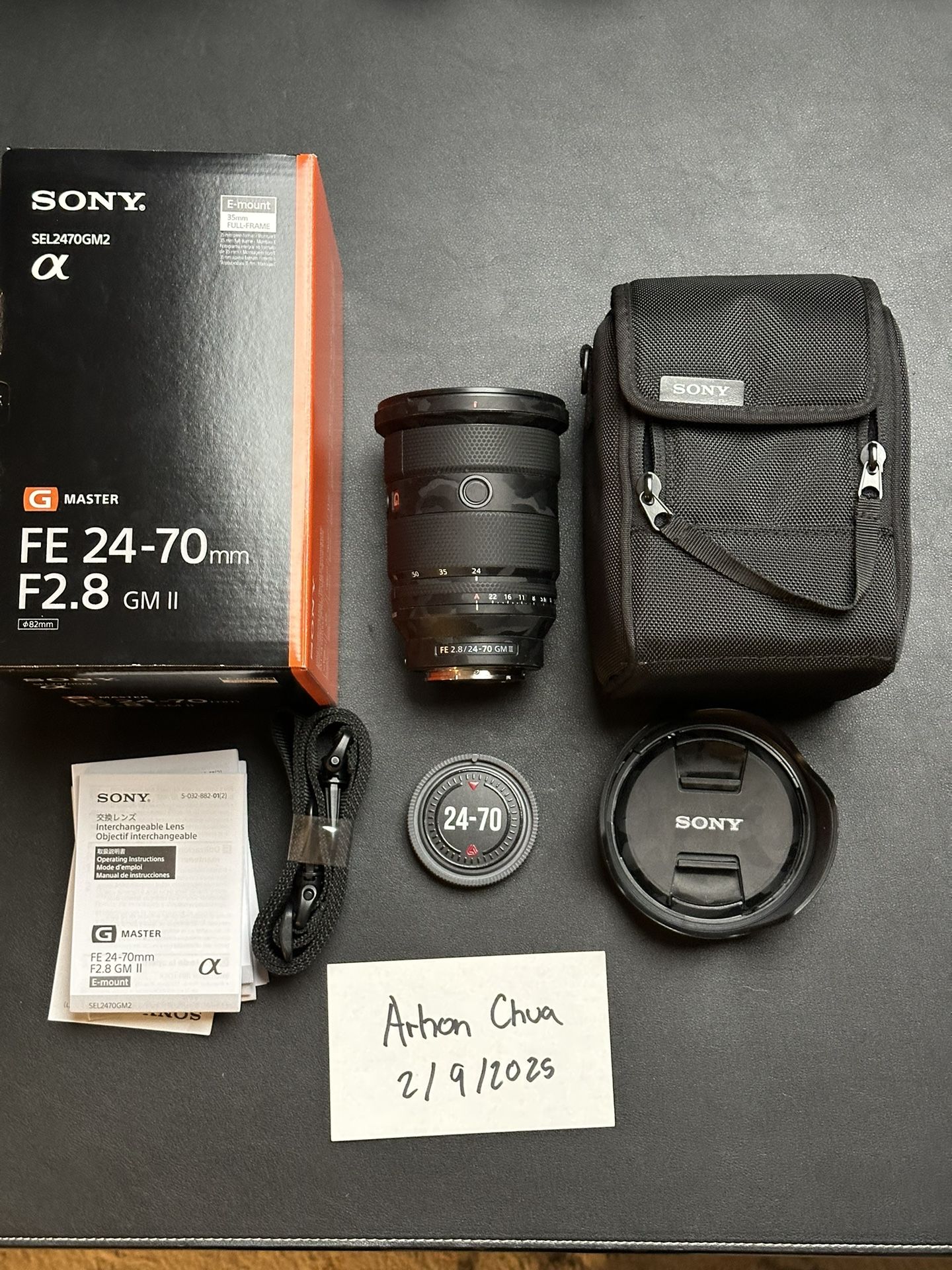 Sony 24-70mm F/2.8 GM II Lens