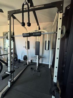 Complete Home Gym – Smith Machine + 170 lbs Weights + Total Gym XLS