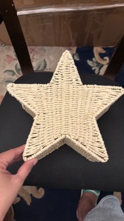 New: Star woven basket