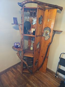 Wooden Rare Etagere Stand